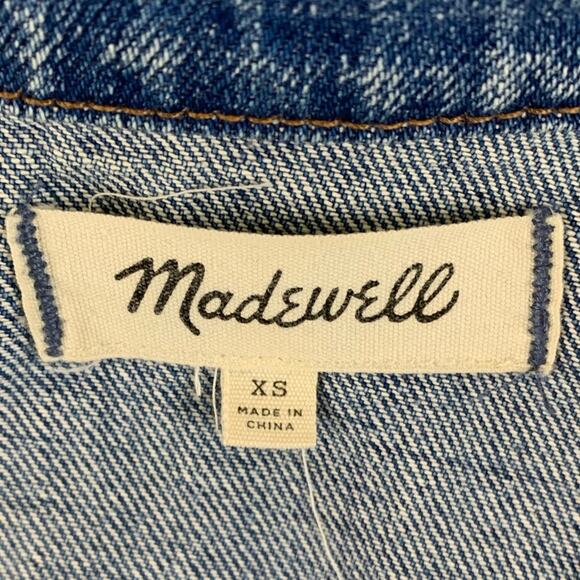 Madewell 'The Jean Jacket in Pinter Wash' Denim Jacket Women's   -   Size: XS - Picture 9 of 10